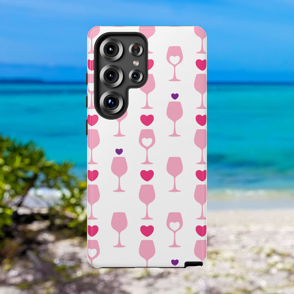 Premium & Stylish Phone Case, Durable Protective Cover for iPhone, Samsung Galaxy, Google Pixel,  Wireless Charging Compatible, 2025 Smartphone Case, Love Glass Design