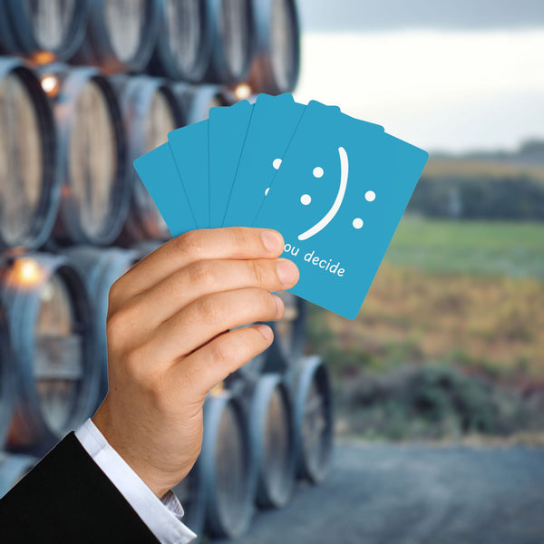 Poker Playing Cards, Wine Inspired Poker Cards, Elegant Deck for Wine Lovers and Card Game Enthusiasts you decide light blue Design