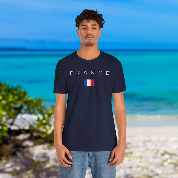 Premium T-Shirt for men, France Design, Soft & Stylish French Tee, Comfy Graphic Shirt, France Flag, France Gift tee