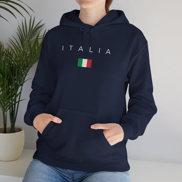 Hoodie for Women, funny saying, Durable Soft Cotton-Poly Blend hoodie with Pocket for All Season, Casual Wear, Ethically Made, Italy Italia flag Design