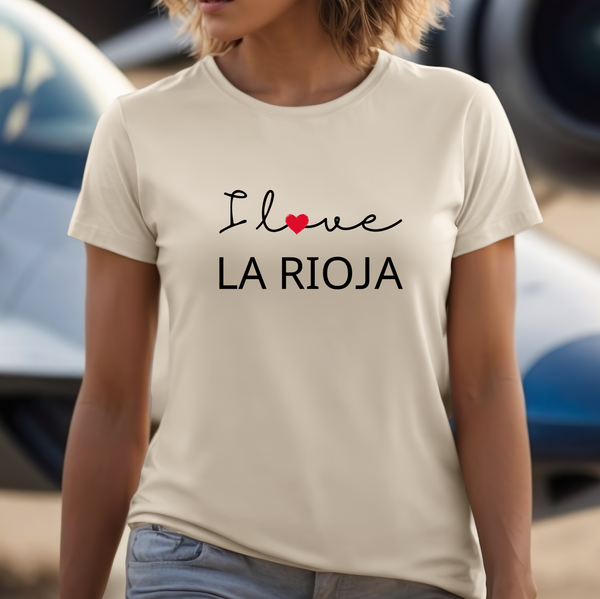 Premium Cute T-Shirt, Love Design, Soft & Stylish love Tee, Comfy Graphic Shirt, Saying, Shirt Gift - I Love La Rioja