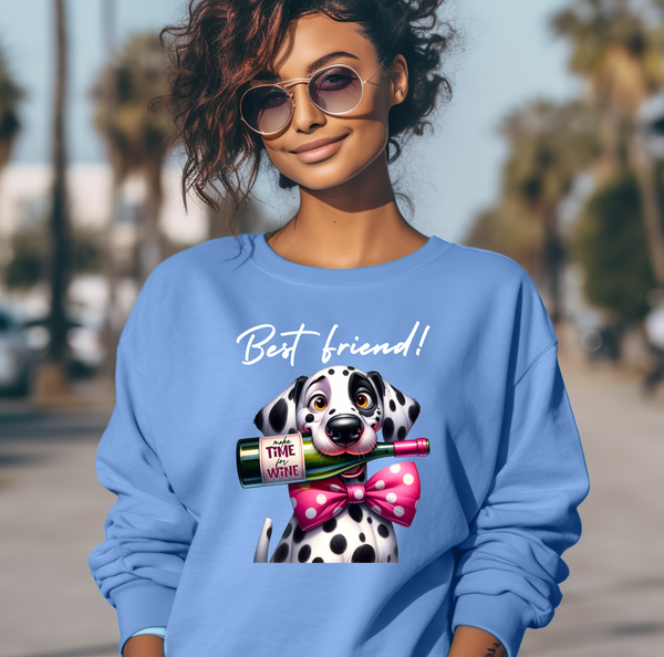 Pure Comfort Sweatshirt, Funny Wine Sweatshirt - Soft, stylish, Wine Lover Gift, Drink, Sarcastic Joke Sweatshirt, Wine Saying - Best Friend Dog 2