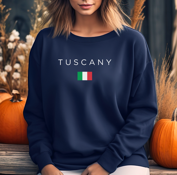 Pure Comfort Sweatshirt, Wine Sweatshirt - Soft, stylish, Tuscany Lover, Italy Gift, Drink, Italy lover - Tuscany Italy