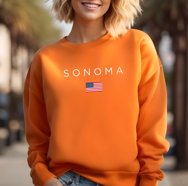 Pure Comfort Sweatshirt, Wine Sweatshirt - Soft, stylish, Sonoma Lover, USA Gift, Drink, USA lover - Sonoma USA