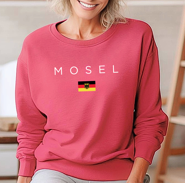 Pure Comfort Sweatshirt, Wine Sweatshirt - Soft, stylish, Mosel Lover, Germany Gift, Drink, Germany lover - Mosel Germany