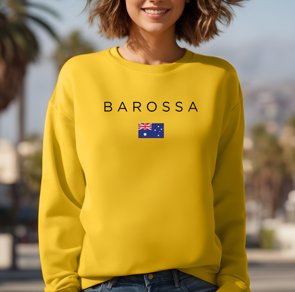 Pure Comfort Sweatshirt, Wine Sweatshirt - Soft, stylish, Barossa Lover, Australia Gift, Drink, Australia lover - Barossa Australia