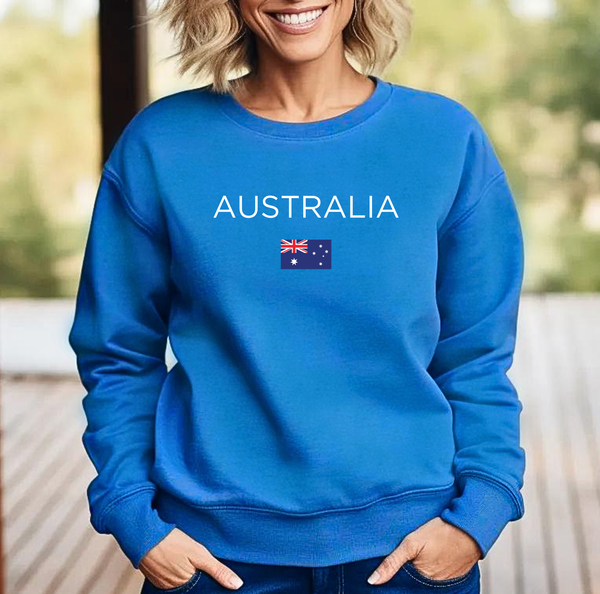 Pure Comfort Sweatshirt, Wine Sweatshirt - 100% ethically grown cotton Soft, stylish, Australia Lover, Australia Gift