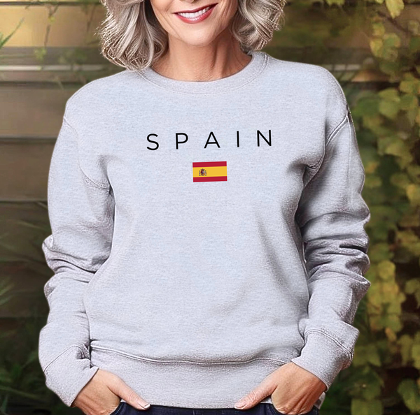 Pure Comfort Sweatshirt, Wine Sweatshirt - 100% ethically grown cotton Soft, stylish, Spain Lover, Spain Gift