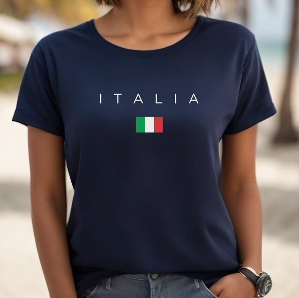 Premium Italia T-Shirt, Soft & Stylish Italian Tee, Comfy Graphic Shirt, Italy Flag Design, Italia, Italy Gift