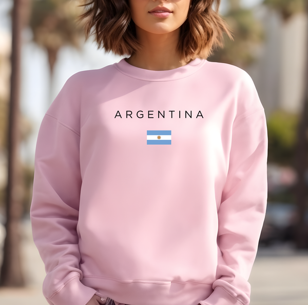 Pure Comfort Sweatshirt, Argentina Sweatshirt, 100% Ethically Grown Cotton, Soft, Argentine Stylish, Argentina Lover, Argentina Gift