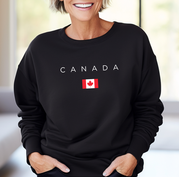Pure Comfort Sweatshirt, Canada Sweatshirt, 100% Ethically Grown Cotton, Soft, Canadian Stylish, Canada Lover, Canada Gift