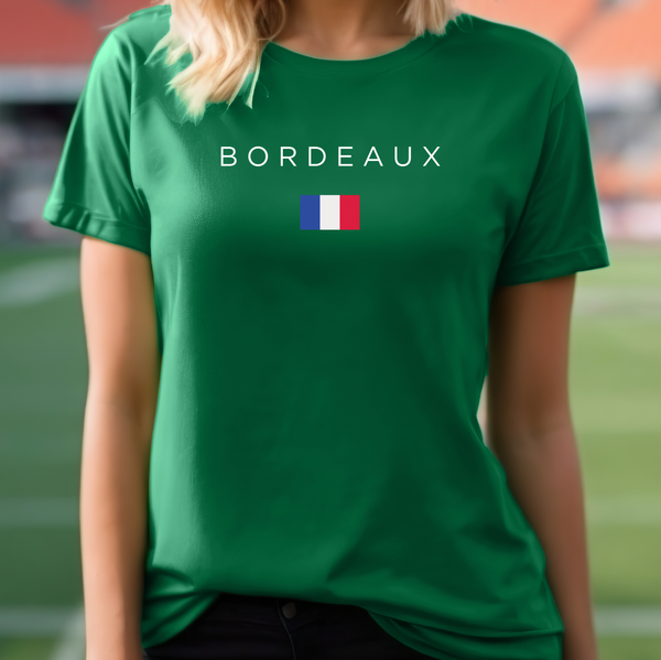 Premium T-Shirt Bordeaux for Women, Soft & Stylish Bordeaux Lover Tee, France, Graphic Tee, Comfy Fun Shirt, France Gift