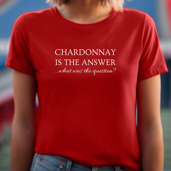 Premium T-Shirt for Women, Funny Design, Cute & Stylish love Tee, Joke Graphic Shirt, Saying, Shirt Sarcastic Gift, CHAMPAGNE IS THE ANSWER