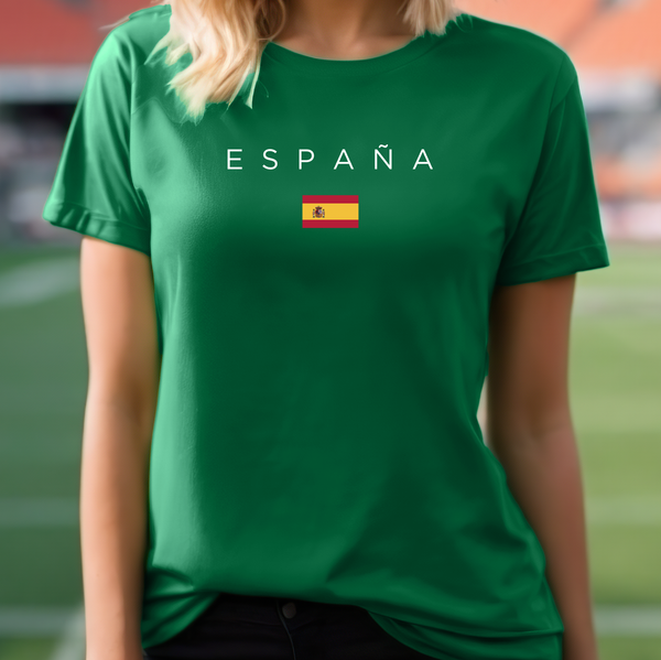 Premium Spain T-Shirt for Women, Soft & Stylish Espana Tee, Comfy Graphic Shirt, Spain Flag Design, Espana, Spain Gift