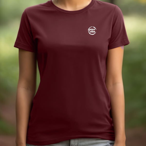 Premium T-Shirt for Women, Design, Cute & Stylish love Tee, Graphic Shirt, Shirt Gift - Pour Wine Design S Grey & White