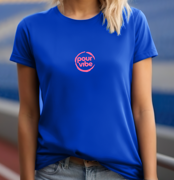Premium T-Shirt for Women, Design, Cute & Stylish love Tee, Graphic Shirt, Shirt Gift - Pour Wine Design M Pink