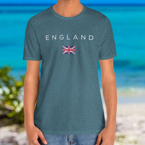 Premium T-Shirt for Men, England Design, Soft & Stylish English Tee, Comfy Graphic Shirt, England Flag, UK Gift Tee