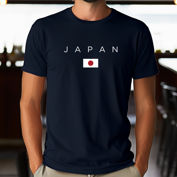 Premium T-Shirt for Men, Japan Design, Stylish Japanese Tee, Comfy Graphic Shirt, Japan Flag Shirt, Japan Gift