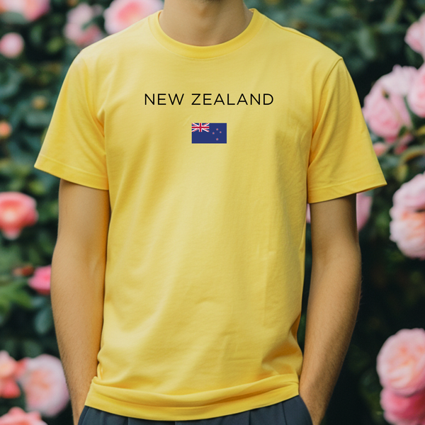 Premium T-Shirt for Men, New Zealand Design, Stylish Kiwi Tee, New Zealand Flag, New Zealand Gift, Kiwi t-Shirt