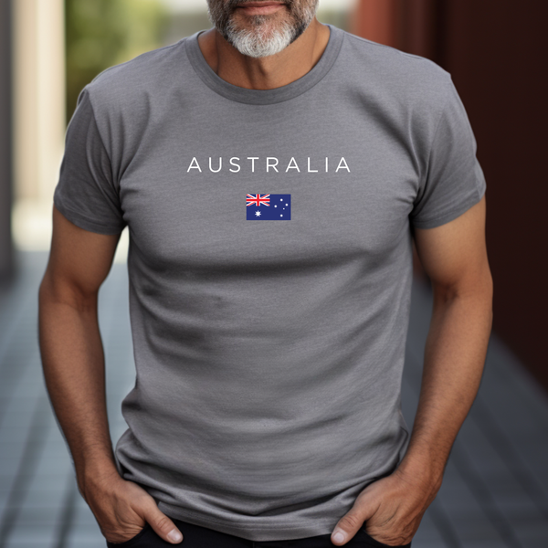 Premium T-Shirt for Men, Australia Design, Stylish Australian Tee, Australia Flag, Australia Gift Tee, Aussie T-Shirt