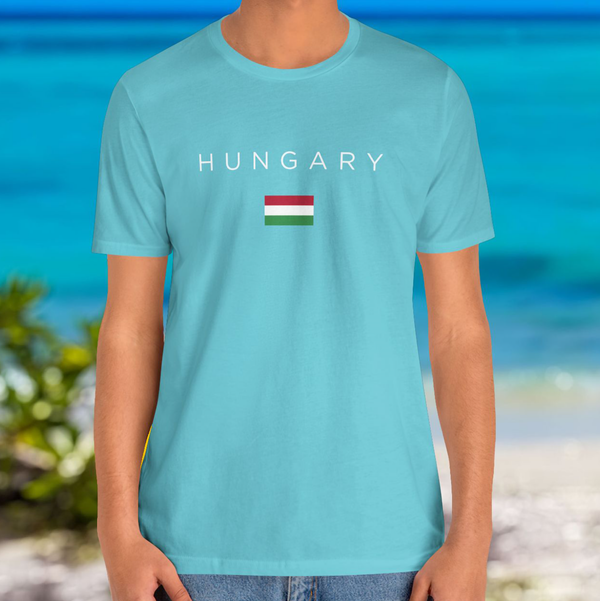 Premium T-Shirt for Men, Hungary Design, Stylish Hungarian Tee, Comfy Graphic Shirt, Hungary Flag, Hungary Gift Tee