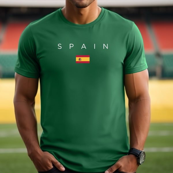 Premium T-Shirt for Men, Spain Design, Soft & Stylish Spanish Tee, Comfy Graphic Shirt, Spain Flag, Spain Gift Tee