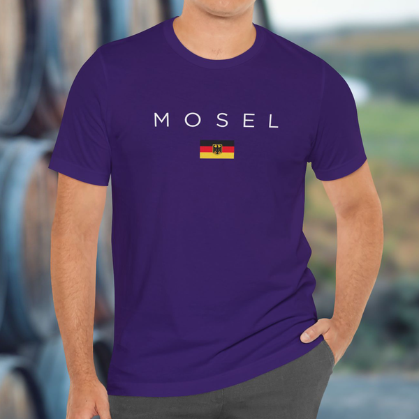 Premium T-Shirt for Men, Mosel, Germany Design, Stylish German Tee, Wine Lover Shirt, Germany Flag, Germany Gift