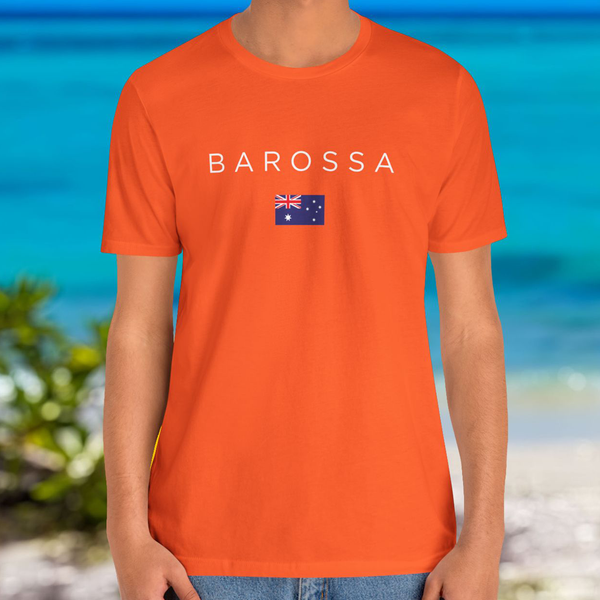 Premium T-Shirt for Men, Barossa, Australia Design, Stylish Tee, Wine Lover Shirt, Australia Flag, Australia Gift