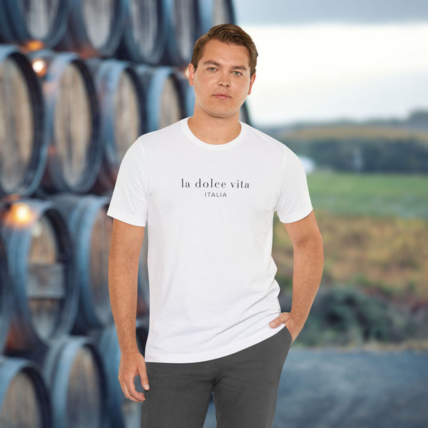 Premium T-Shirt for men, Funny Design, Cute & Stylish love Tee, Joke Graphic Shirt, Saying, Shirt Sarcastic Gift,  la dolce vita Design
