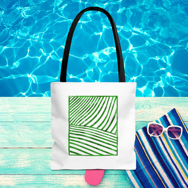 Premium & Durable Tote Bag, Stylish Tote bags, Reusable Shopping Bag, Beach bags, Eco-Friendly  Everyday bags, Carryall Bags, White with Green Winery Design